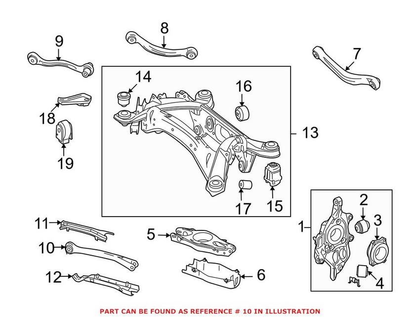 Mercedes Suspension Track Bar - Rear 2043500229